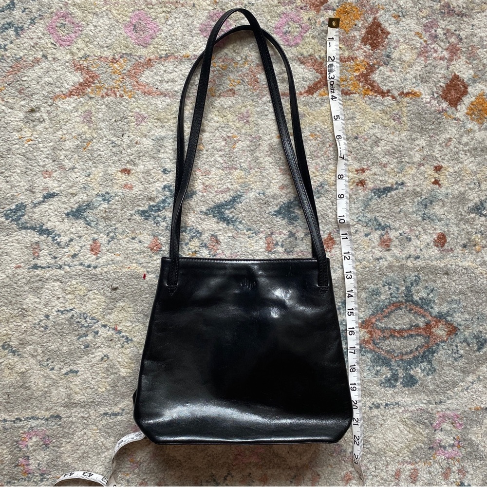 Monsac black leather purse